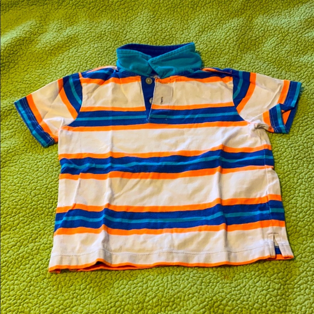 White Striped Polo Shirt